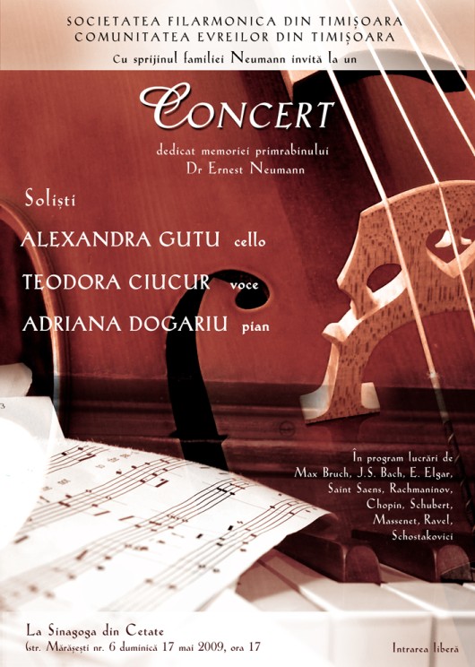Afisul Concertului Comemorativ